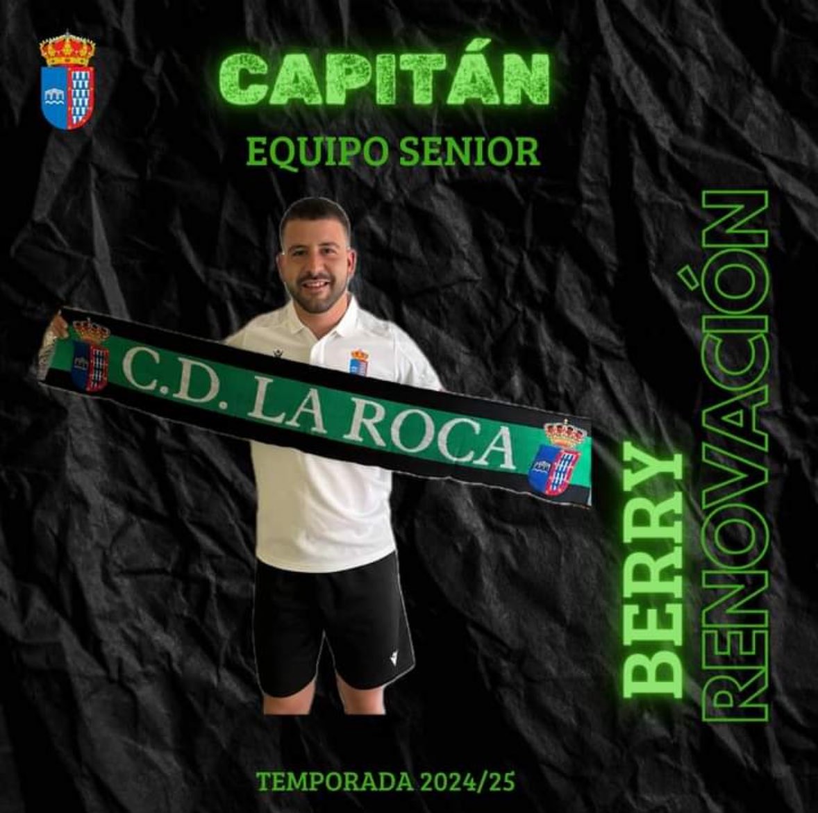 ¡PRIMERA RENOVACIÓN DE NUESTRO EQUIPO SENIOR!

Y como no podía ser de otra manera, nuestro capitán Berry vestirá un año más la camiseta del club. 

Derrochador de calidad con magia en las botas que nos hará disfrutar como todos los años de su fútbol. 🪄🪄

🙌🏾 ¡GRACIAS CAPI! 🙌🏾