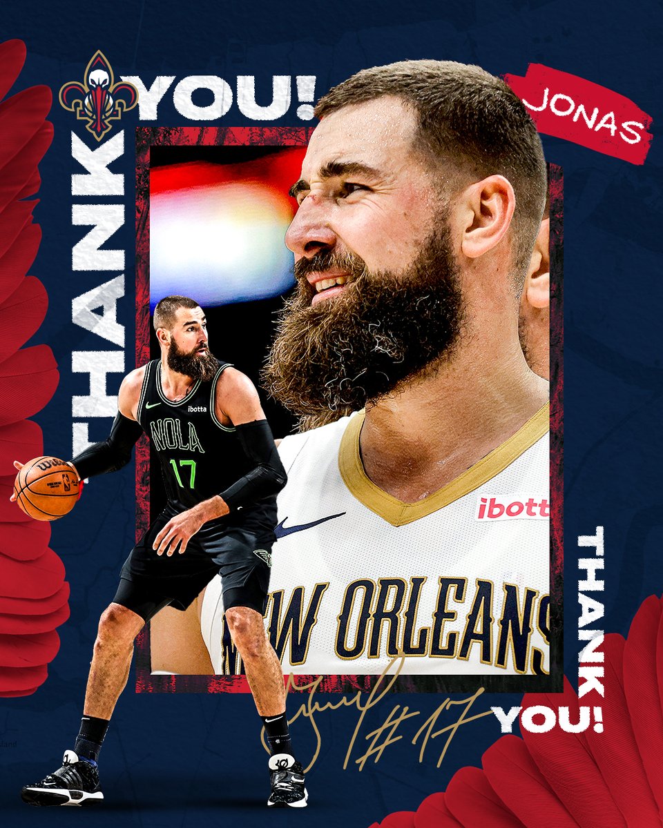 “In addition to being an extremely valuable member of our starting lineup in multiple playoff runs, Jonas
distinguished himself as a consummate teammate and professional,” said Executive Vice President of
Basketball Operations David Griffin. 

“He and his family will be missed.