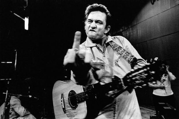 10. Johnny Cash, San Quentin, 1969.

The photo taken by Jim Marshall, during a live concert from the prison, this was held for the prisoners of the State Prison of San Quentin and publicly broadcast through Granada Television.