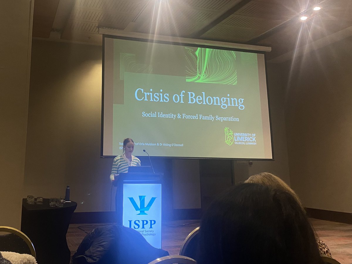 Isabelle Nic Craith 🌻⭕️ (@iniccraith) on Twitter photo Fantastic #ISPP2024 talk from <a href="/DearbhMo/">Dearbhla Moroney</a> on the impact of forced separation through Ireland’s mother and baby homes on survivors’ #SocialIdentity 👏👏 Fantastic #ISPP2024 talk from <a href="/DearbhMo/">Dearbhla Moroney</a> on the impact of forced separation through Ireland’s mother and baby homes on survivors’ #SocialIdentity 👏👏