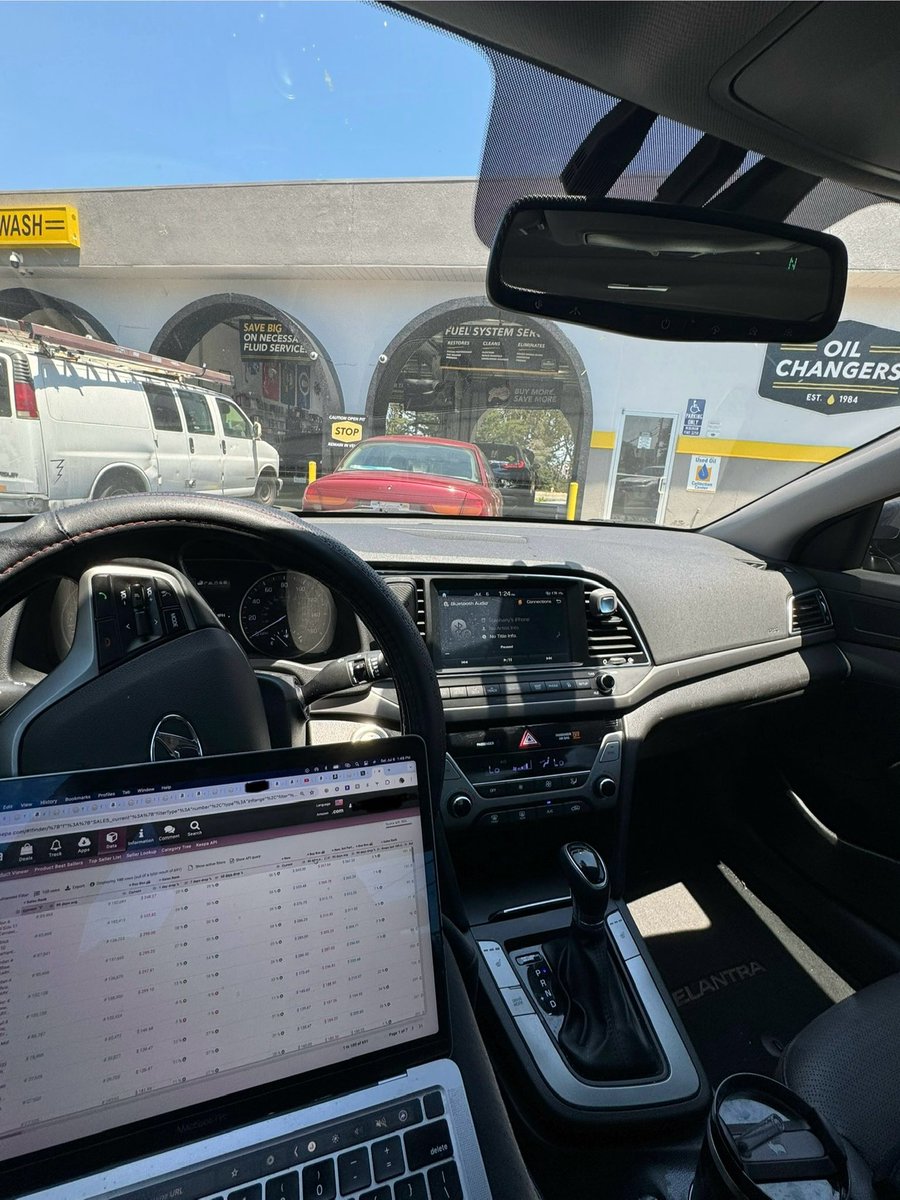 Sourcing while waiting to get an oil change , let’s get it 💰