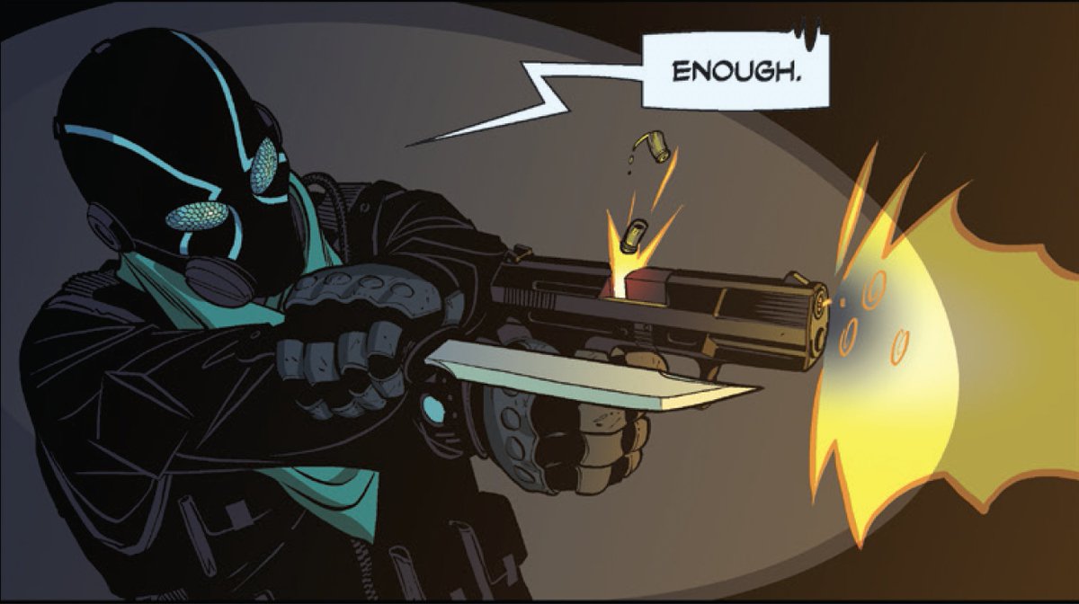 12GaugeComics's tweet photo. Panels we love: @Stelfreeze busting out the action, lighting and colors that make every panel an adrenaline-fueled joy to behold in #ThomasRiver. https://t.co/FscTxWaZ7o