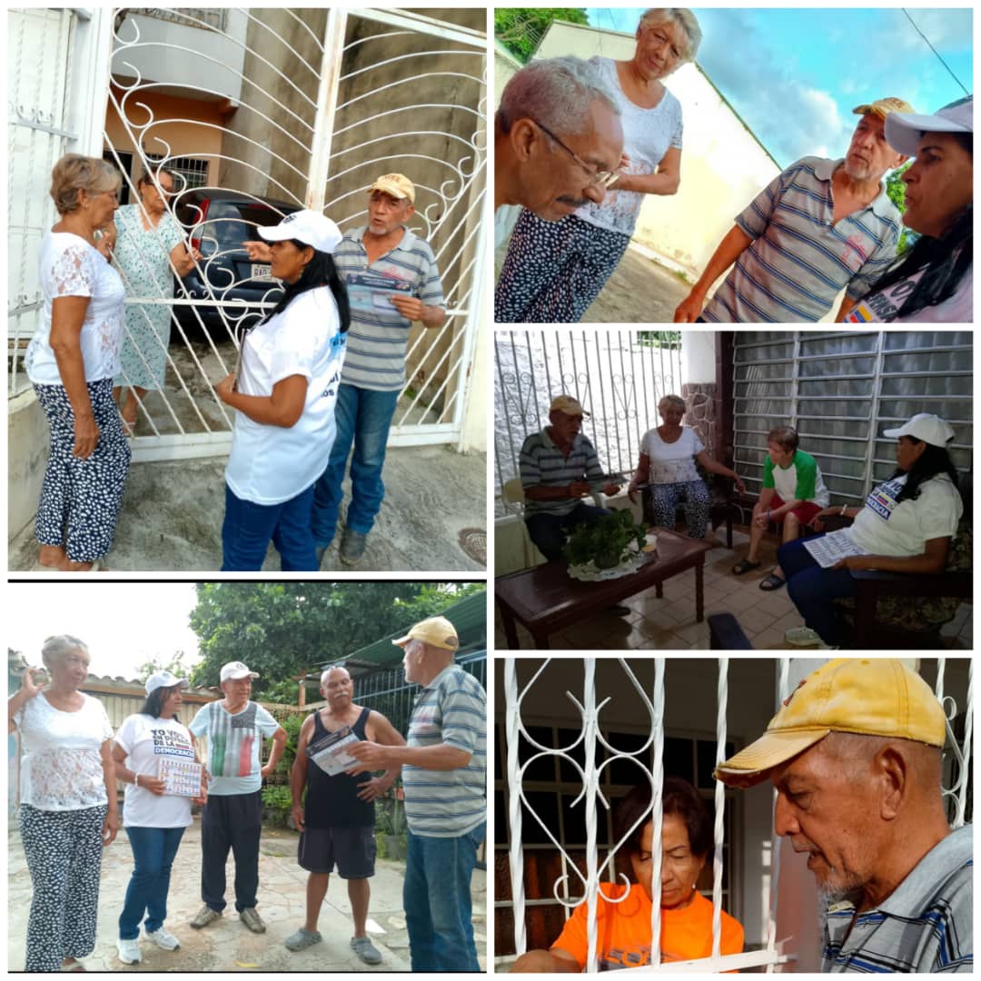El dia de ayer viernes 05 de julio se realizó un CasaxCasa en el Sector La Toma del Municipio Diego Ibarra para invitar y enseñar a los vecinos a votar el próximo 28 de Julio por Edmundo González Urrutia. 

#ADecosconedmundo 
#VamosAGanar