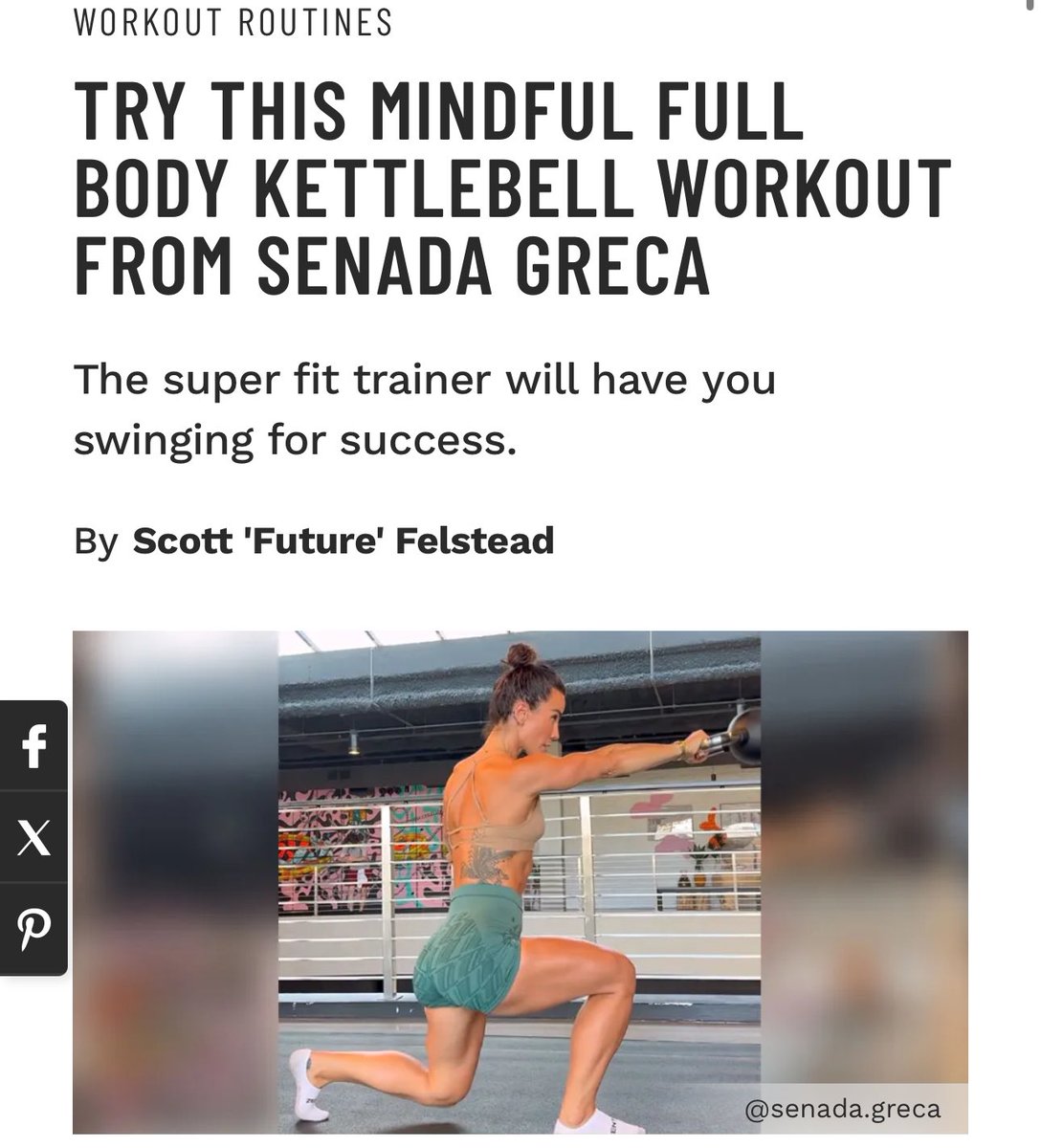 muscle_fitness's tweet image. TRY THIS MINDFUL FULL BODY KETTLEBELL WORKOUT FROM SENADA GRECA

The super fit trainer will have you swinging for success.
By Scott 'Future' Felstead

Read Article: muscleandfitness.com 

#staypositive #positivevibes #positivitywins #optimismiskey #gracefulliving #shinebright