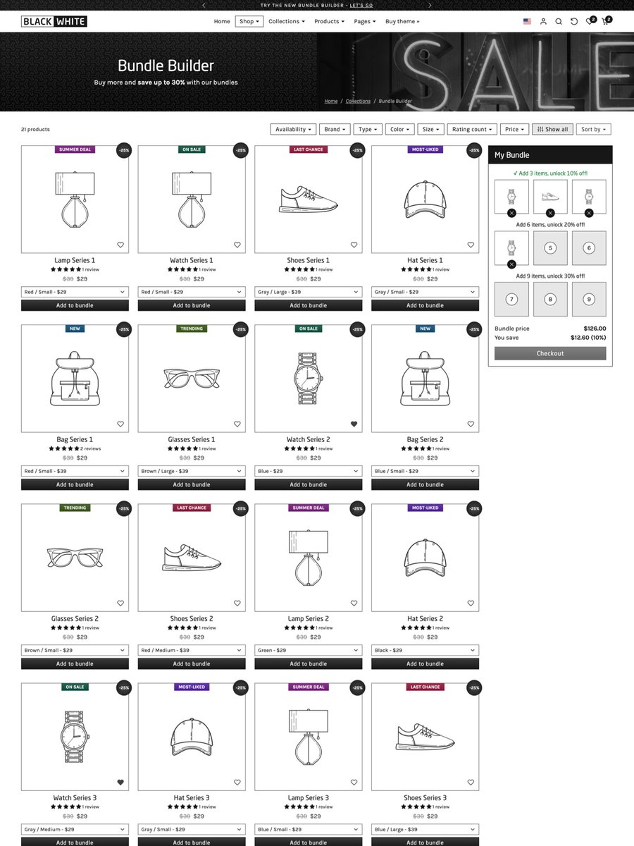 kondasoftdev's tweet image. KS BlackWhite - Suitable only for stores that are aspiring for greatness - July 2024, Premium Shopify Theme Released

kondasoft.com/collections/sh…

#shopify #shopifytheme #shopifydev