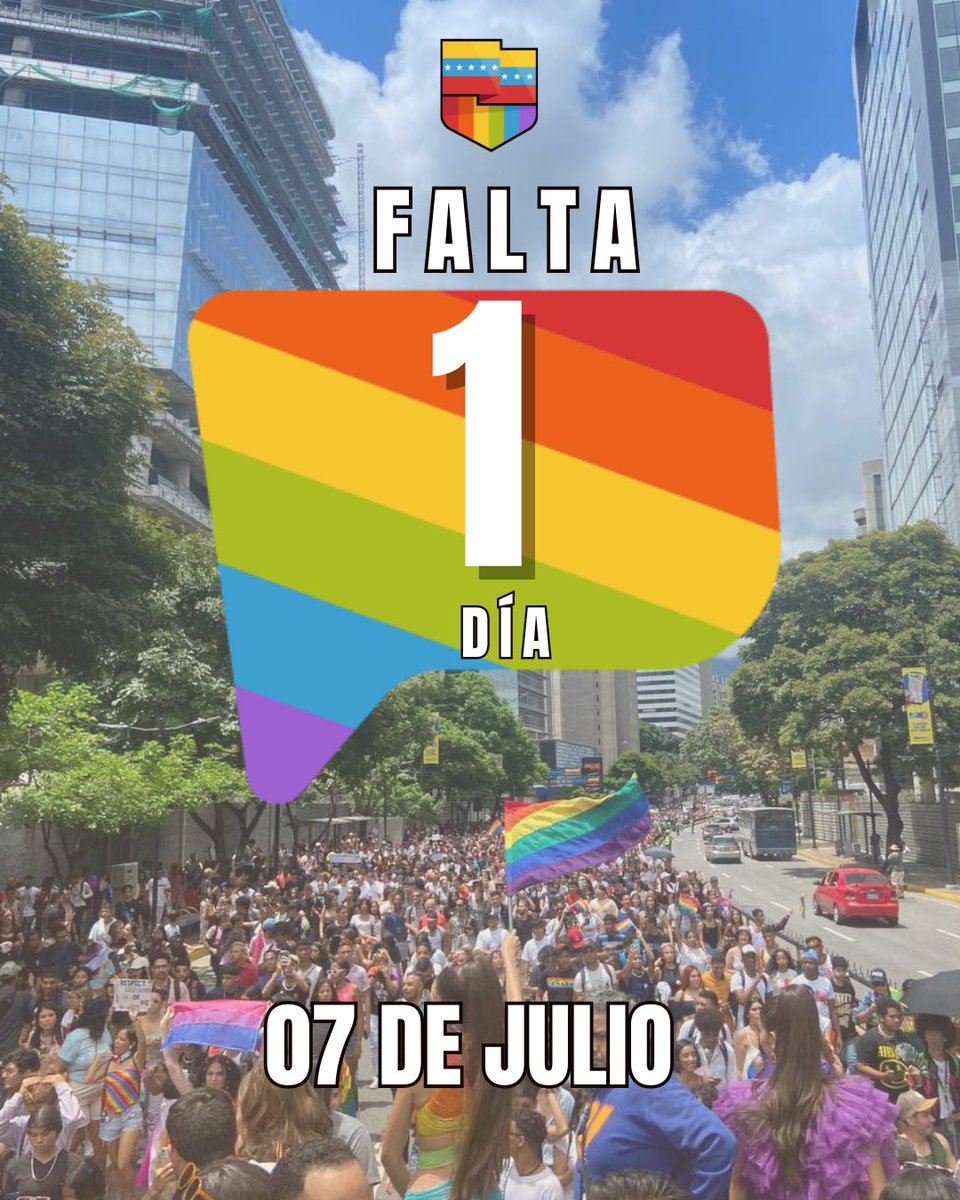 ¡MAÑANA ES LA MARCHA DEL ORGULLO!❤️🧡💛💚💙💜🤍🤎🖤

⏰ 09:00 am
📍 Parque Miranda

No limites tu orgullo solo al mes de junio
¡El orgullo permanece!🫶🏻🏳️‍🌈🏳️‍⚧️