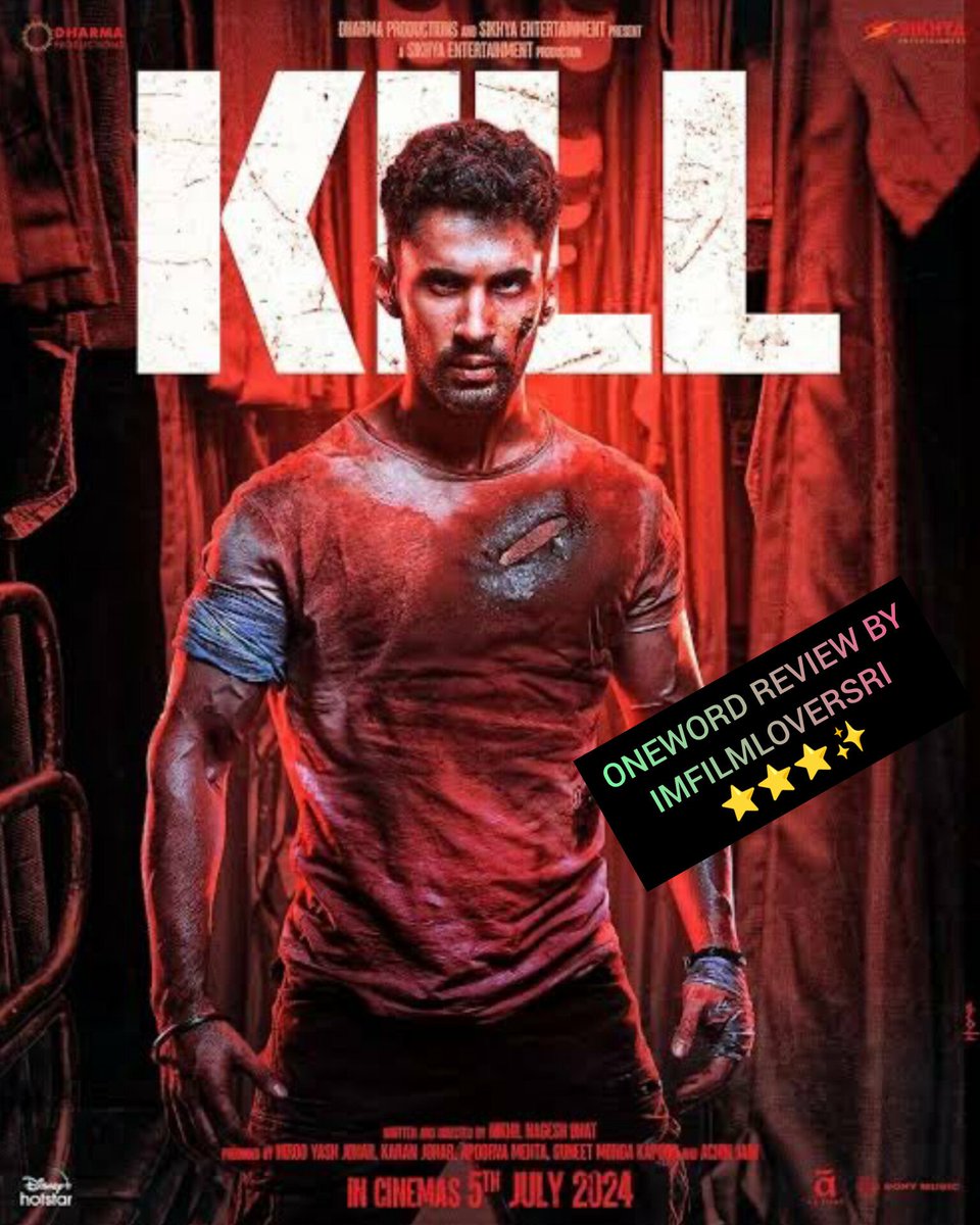 I’m_Film Lover_Sri* (@srinu027) on Twitter photo #ONEWORDREVIEW:#KILL Gripping. Movie blends intense action with deep emotions, rating 3.5/5.
The film surprised me from start to finish. Despite a simple premise, the director <a href="/Nixbhat/">nikhil bhat</a> elevates it with innovative storytelling. #Lakshya and <a href="/TheRaghav_Juyal/">Raghav Juyal</a> deliver fantastic #ONEWORDREVIEW:#KILL Gripping. Movie blends intense action with deep emotions, rating 3.5/5.
The film surprised me from start to finish. Despite a simple premise, the director <a href="/Nixbhat/">nikhil bhat</a> elevates it with innovative storytelling. #Lakshya and <a href="/TheRaghav_Juyal/">Raghav Juyal</a> deliver fantastic