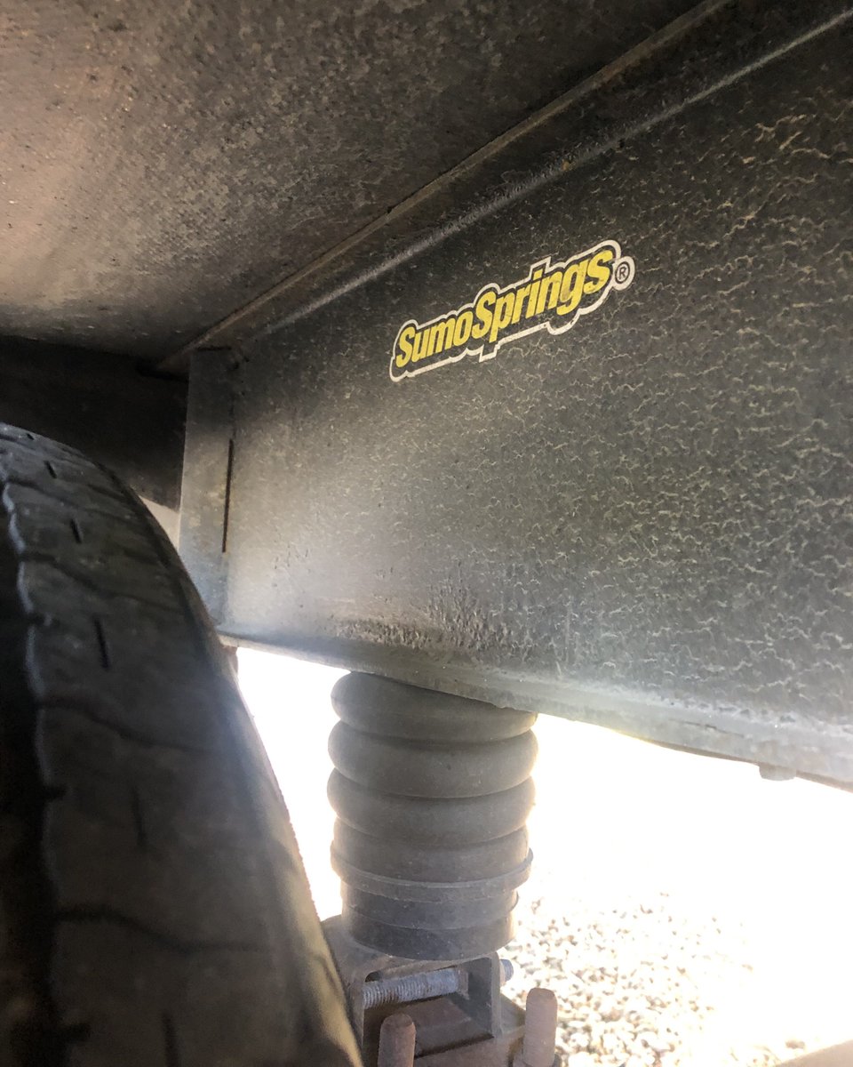 SuperSpringsInt's tweet photo. Kevin's (@happycampercouple) F150 and trailer both feature SumoSprings. From washboard roads to smooth highways, the ride quality is unmatched. Kevin’s always sharing the love for SumoSprings with fellow adventurers! 🚛✨ #JourneyBetter https://t.co/juuYqUjBKW