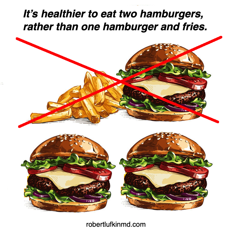 robertlufkinmd's tweet photo. Heat releases many toxins from the
reactive seed oils that are used for frying.

One study suggested that eating an order of french fries
is similar to smoking a pack of cigarettes
as far as toxins. https://t.co/CJPtxwXUqp
