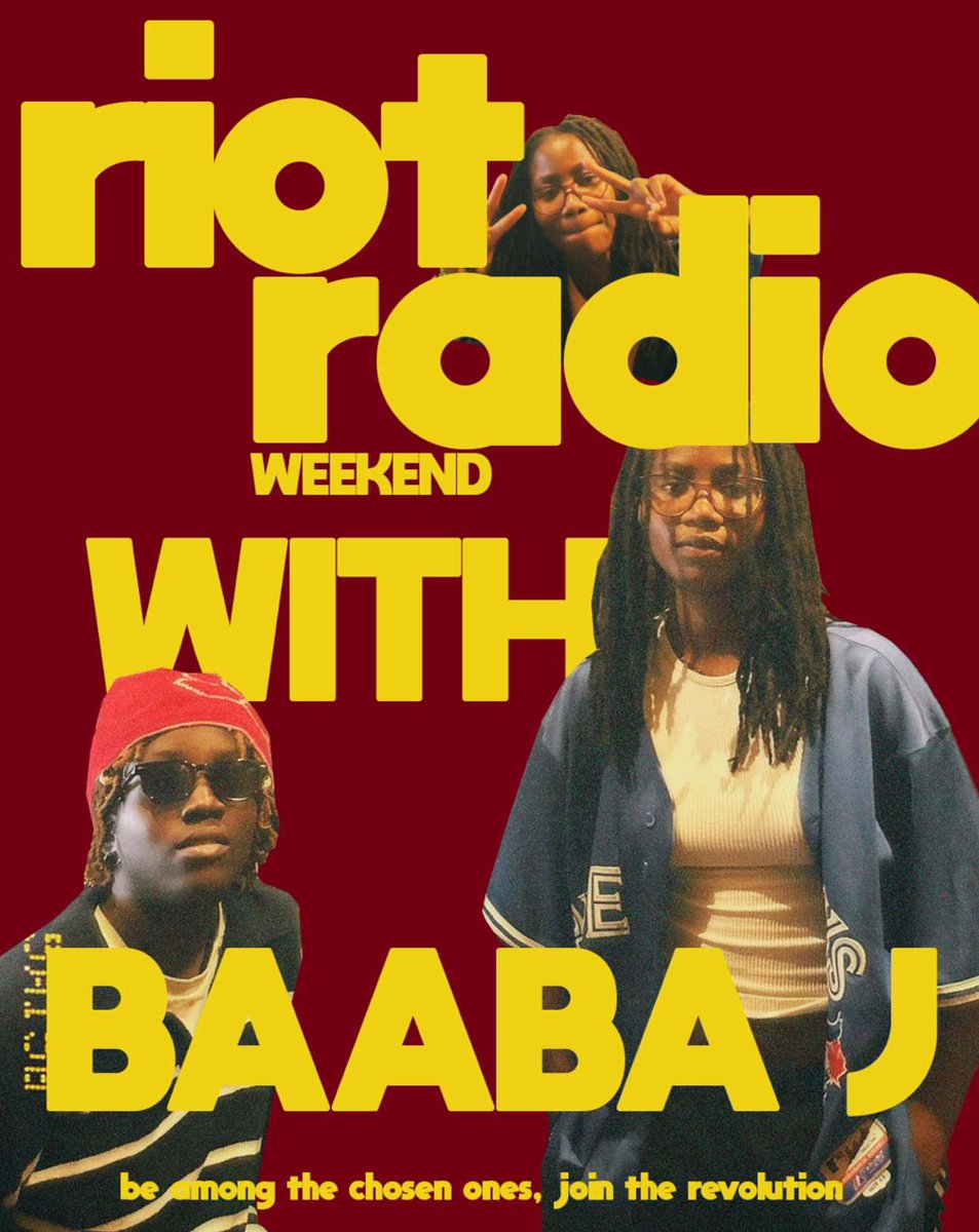 _kayohefaye's tweet photo. ▶️ RIOT 003 | @baaba_jj on @RIOTRADIOO 

✝️ Join the revolution this #RIOTWEEKEND https://t.co/JRh1I9uy5S https://t.co/FqStuSfWqx