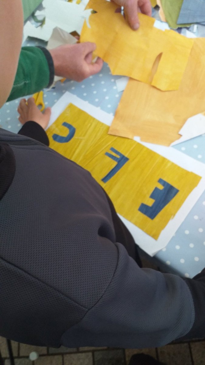 A brilliant day <a href="/festofmaking/">Festival of Making</a> in Blackburn! I think the flag making was the winner with these two. A great design for a <a href="/Everton/">Everton</a> flag 😄