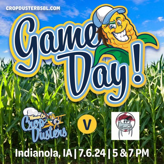 WarrenCoDusters's tweet image. The Crop dusters host the the Chillicothe Mudcats in a double header at Simpson college starting at 5pm. #cropdusters #getdusted