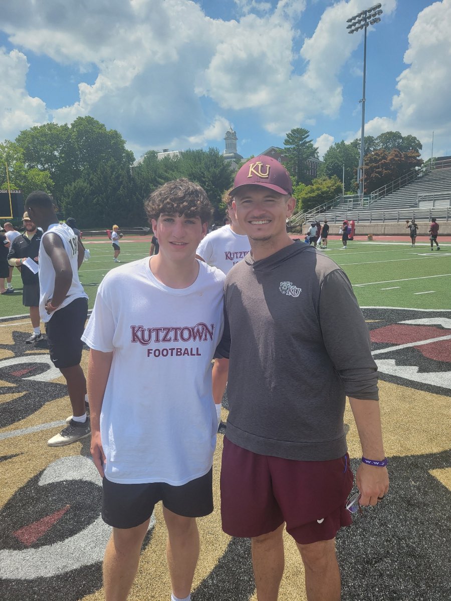 Dylan Buddenhagen (@dylan_budd123) on Twitter photo I had a fun time competing today <a href="/KUBearsFootball/">Kutztown Football 🐻</a>!
Thanks <a href="/CoachFargo_KUFB/">Eric Fargo</a> and <a href="/CoachCella_KU/">Matt Cella</a> for the instruction.
<a href="/WCEastFootball/">WC East Vikings Football</a> <a href="/CoachStephenWCE/">Coach Stephen</a> I had a fun time competing today <a href="/KUBearsFootball/">Kutztown Football 🐻</a>!
Thanks <a href="/CoachFargo_KUFB/">Eric Fargo</a> and <a href="/CoachCella_KU/">Matt Cella</a> for the instruction.
<a href="/WCEastFootball/">WC East Vikings Football</a> <a href="/CoachStephenWCE/">Coach Stephen</a>