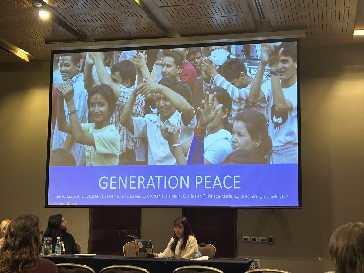 Shelley McKeown Jones (@shelley_mckeown) on Twitter photo Fascinating talk by <a href="/_vivianliu_/">Vivian Liu</a> at #ISPP2024 on understanding youth agency in peacebuilding <a href="/HelpingKidsLab/">Helping Kids!</a> Fascinating talk by <a href="/_vivianliu_/">Vivian Liu</a> at #ISPP2024 on understanding youth agency in peacebuilding <a href="/HelpingKidsLab/">Helping Kids!</a>