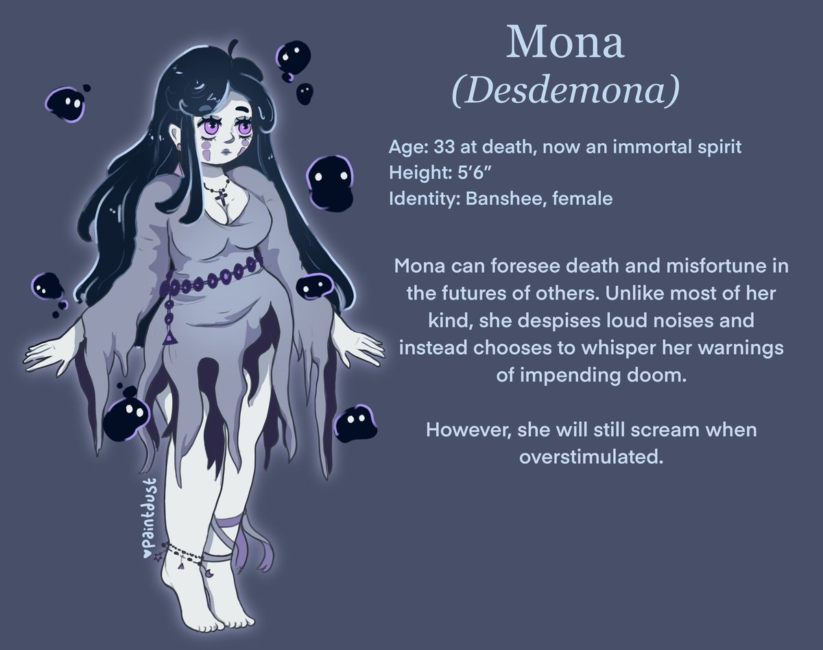 Everyone give a (silent) clap for Mona my creepy queen
