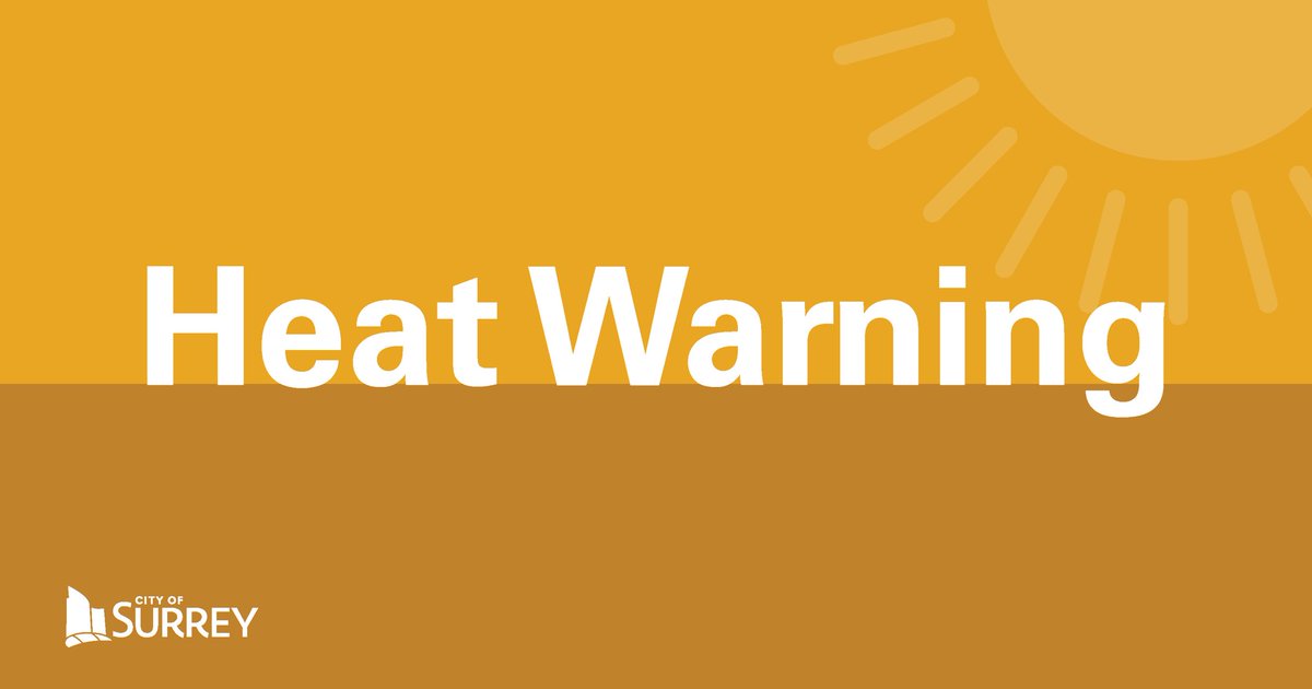 A heat warning is now in effect for Surrey as temperatures have reached a daytime high of 33°C (91.4°F) and a nighttime low of 17°C (62.6°F). This warning indicates that the current conditions are higher than usual but not increasing daily.

Here’s how you can stay safe:

🏡