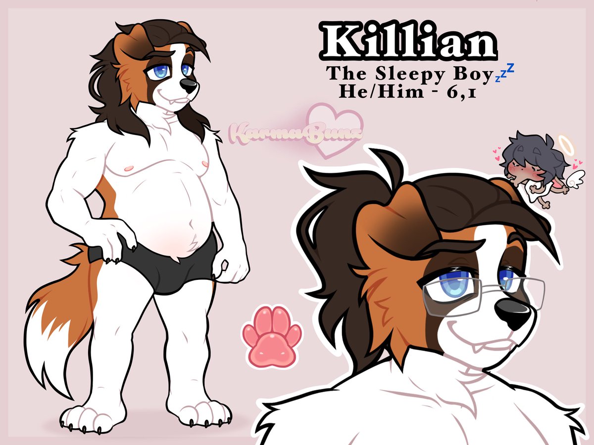 KarmaBunz's tweet photo. Made a reference sheet for my bf @GoodByeZeWorldo !! 💕✨🥰
-
-
-
#furry #vrchat #vrchatfurry #furryartist #furrycommission #furrycommunity #furryoc #furryart #furryartwork #artistsupport  #smallartist #furryfandom #commissionsopen  #Commissions #furryfandom https://t.co/3m773prHY4