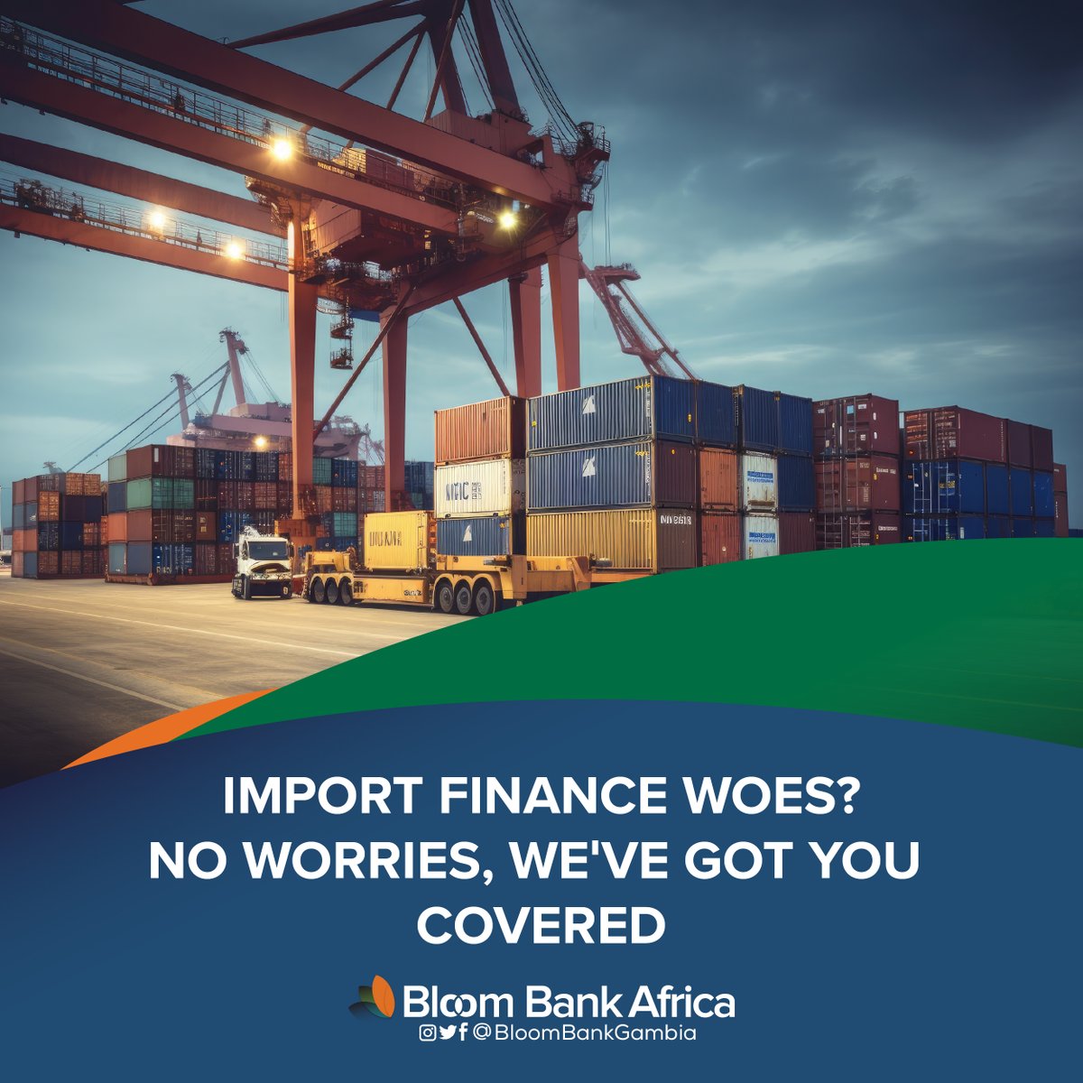 BloomGambia's tweet image. Easily access the funds you need for importing goods and covering customs duties with Bloom Bank Africa Gambia.

Call us today at (+220) 4414370 or via WhatsApp at (+220) 329 4970, and let's get chatting.

#BloomBankAfricaGMB
#ImportFinancing
#TradeSolutions
#BusinessGrowth