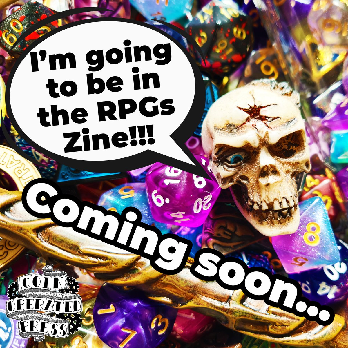 My poem 'The Curse' is going to be featured in the upcoming RPG Zine by <a href="/CoinOpPress/">Coin-Operated Press</a>! I love roleplaying games, and I love Coin-Operated Press' amazing zines which are always super fun and queer.
I recommend grabbing copy when it comes out, especially if you're a fellow nerd 😁
