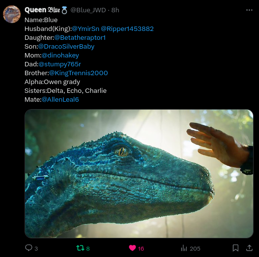 dinohakey's tweet photo. blue did a good job but she kinda missed someone....I don't even know blue knows about her https://t.co/Sjty0q9pay