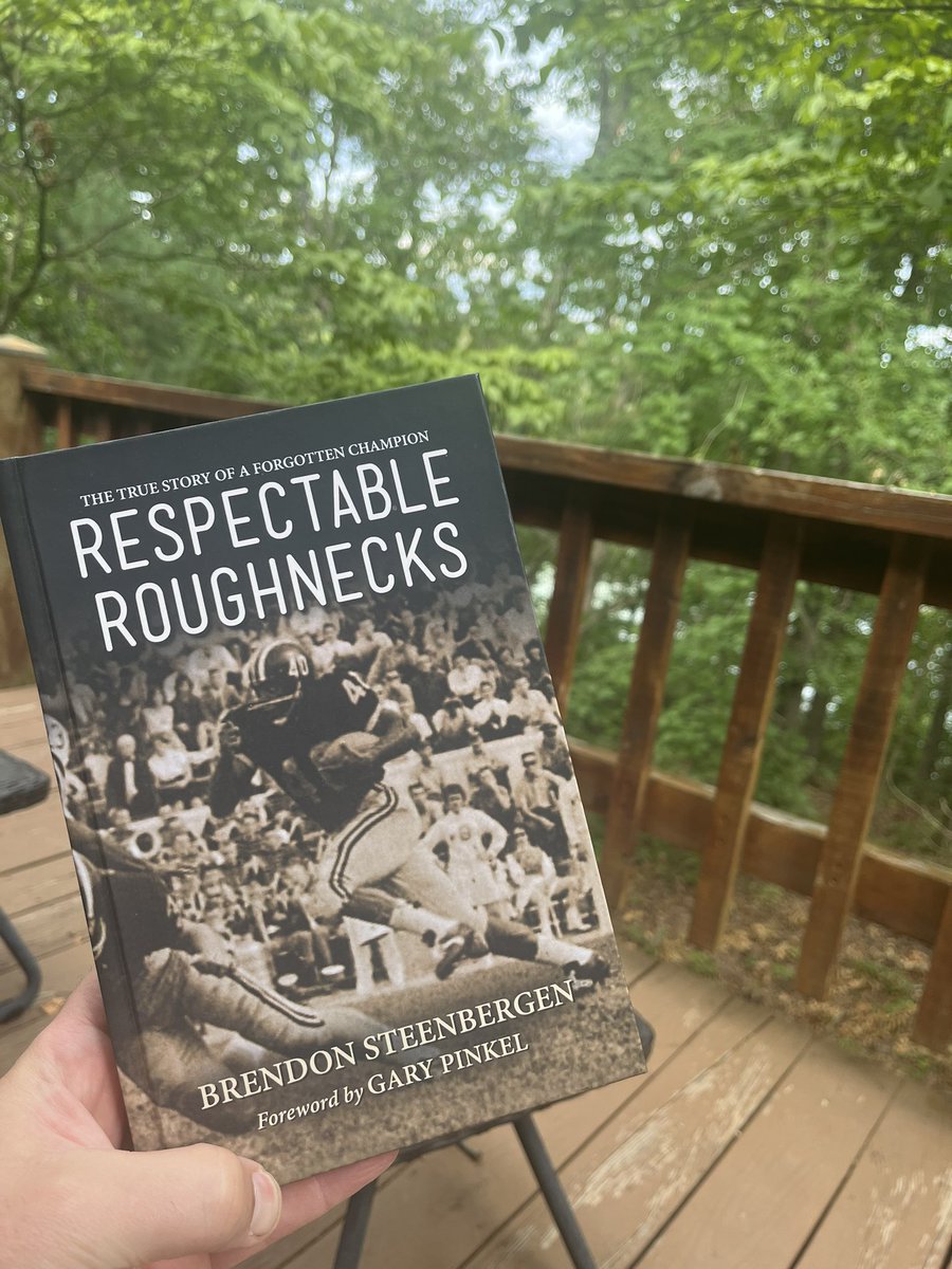 Perfect summer lake reading for CFB fans in general and #Mizzou fans in particular by <a href="/brendonsteen/">Brendon Steenbergen</a>. Love the CFB history, but especially entertained by the cameos from JFK and Tina Turner!