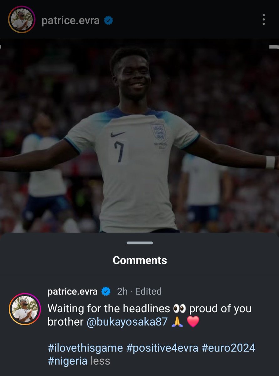 Patrice Evra I wasn't familiar ❤️