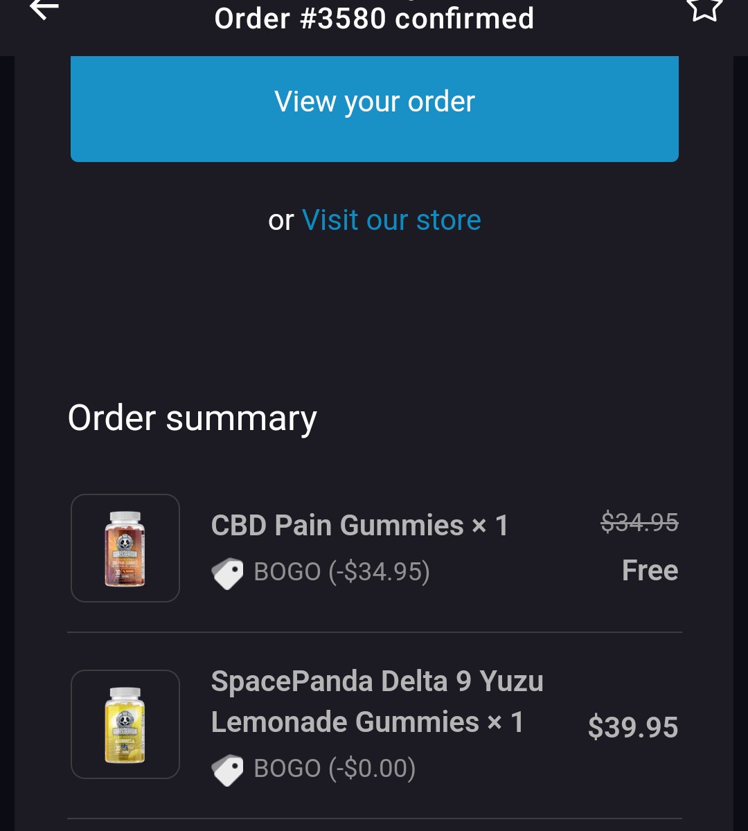 Navismutebutton's tweet image. Taking advantage of the BOGO sale at @SpacePandaDelta is a no-brainer!
Picked up some CBD gummies for the aches and Yuzu Lemonade because they're delicious 😍 

Pick yours up with the link below and use code Navi at checkout!
spacepandadelta.com/?ref=Navi
#SpacePandaDelta #CBD #Delta9