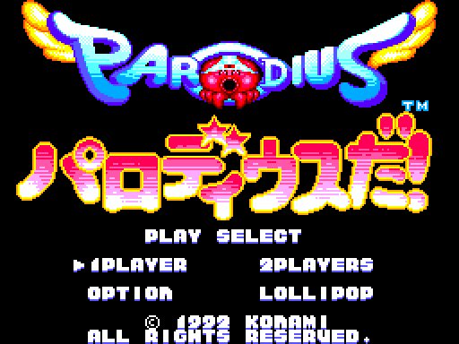 MCBRemakes's tweet photo. Parodius Da! title screen demake, converted from SNES to Sega Master System
ROM download: https://t.co/8RkPWFO4SK
#rom #SNES #Superfamicom #Sufami #SFC #demake #sega #8bit #mastersystem #mark3 #sms #segamastersystem #1990s #konami #parodius https://t.co/PcoqUCYGtz