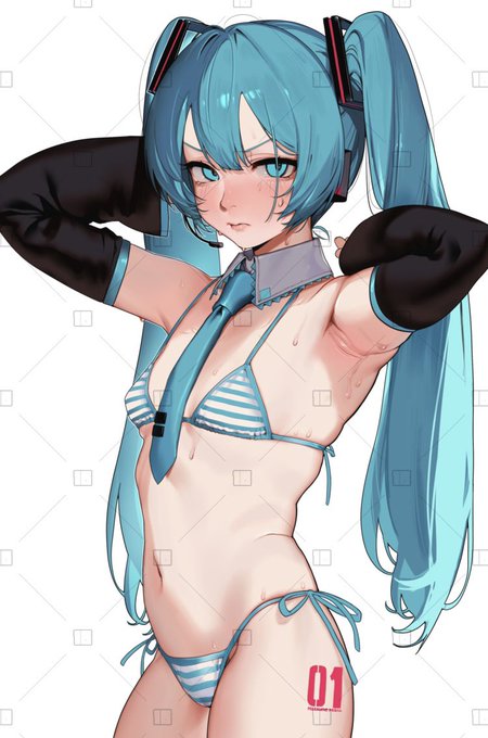 ずーっと描きたかったビキニミクさん 