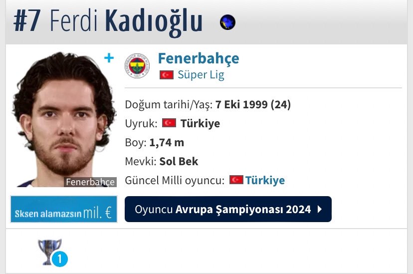 Piyasa değerine güncelleme gelmiş