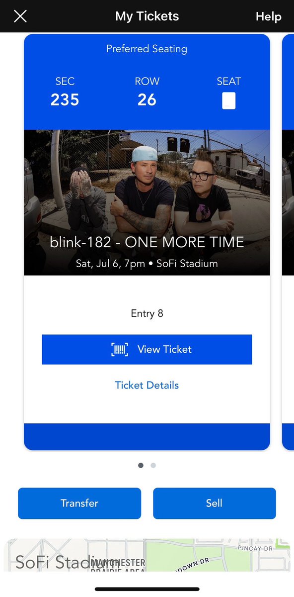 evermoremixer's tweet photo. @SoFiStadium @blink182 I’m selling tickets to tonights show unfortunately sudden death yesterday of my brother’s friend and we longer can go if someone is interested in buying them dm me. $300 for both obo https://t.co/fkA4OLwODY