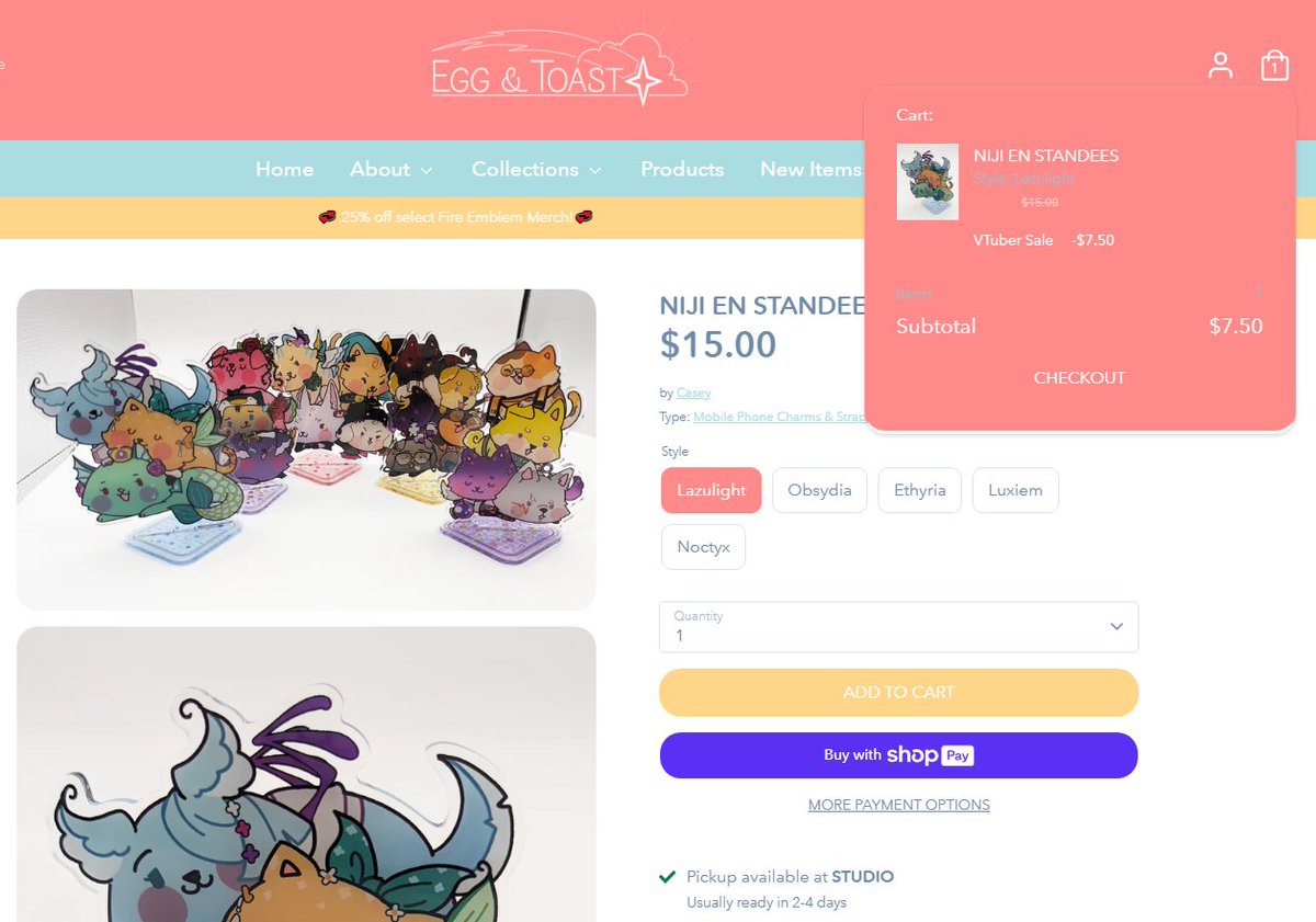 Did you know?🌟Our vtuber stands &amp; charms are all on sale for half off, marked at checkout!! 🩷🖥️ l!nk below 🥰
We've got lots of stuff marked down for the summer too!