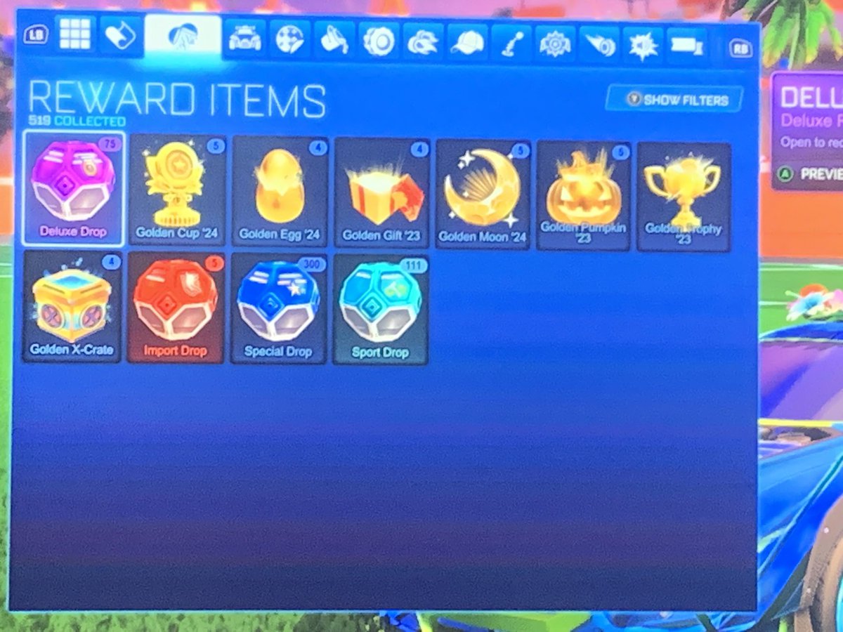 Anyone else’s reward page look like this? #RocketLeague #BasiliskRL #TenacityTV_