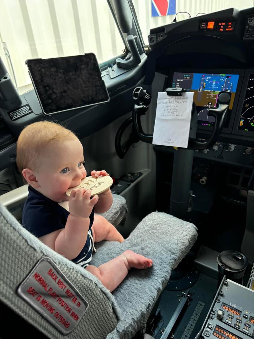 funpolice3's tweet photo. Flying on cloud 9 (months). @SouthwestAir #UnofficialMascot #RookiePilot https://t.co/MDkbLGJAMJ