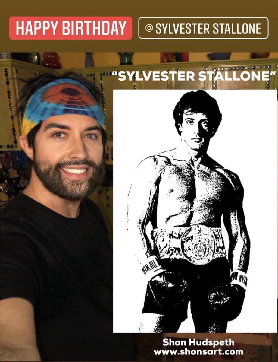 shonhudspeth's tweet image. Happy Birthday @TheSlyStallone 🎉 @shonhudspeth shonsart.com #SlyStallone #SylvesterStallone #Rocky