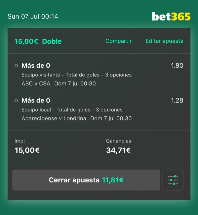 KawaTips's tweet image. Si os gustan las ligas brasileñas os dejo algo por aquí, bastante interesante ese gol de CSA y aparecidense que como local es una máquina de hacer goles…veremos