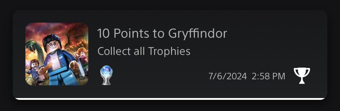 JoseOmatic's tweet photo. 🏆 Platinum #123 - Lego Harry Potter Collection: Years 5-7 (PS4) 🏆

Same trophies as the PS3 version I platinumed 12 years but still fun. Hella tedious but still fun lol. Now I have an itch to play not only Hogwarts Legacy but more Lego games 😂 https://t.co/QP8GuqUhWh