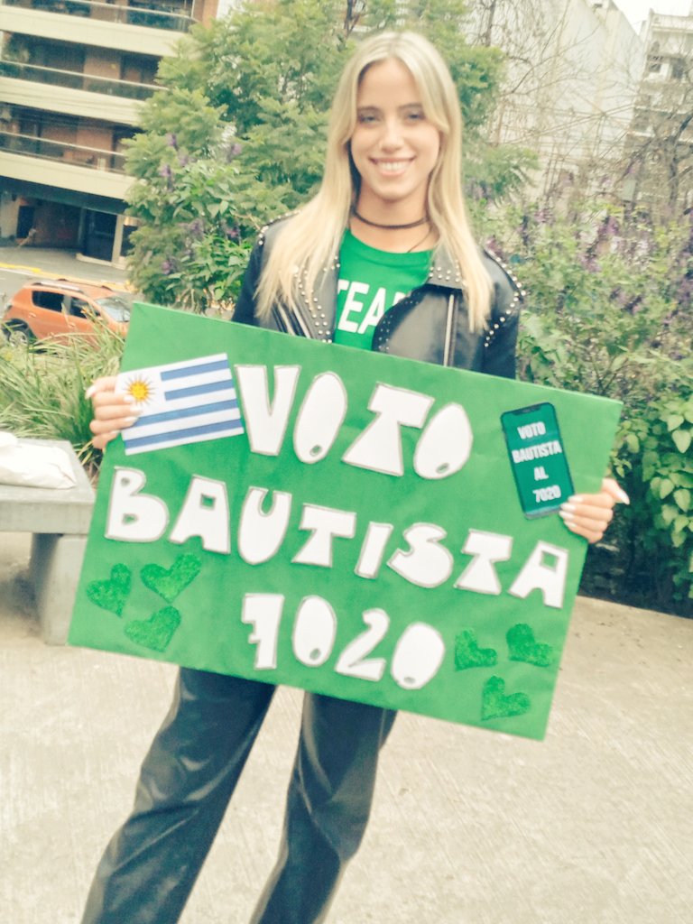 SierraTeff's tweet photo. Recuerden desde Uruguay 🇺🇾
VOTO BAUTISTA
AL 7020
#TeamBauti 💚 https://t.co/sXfNOypgjB