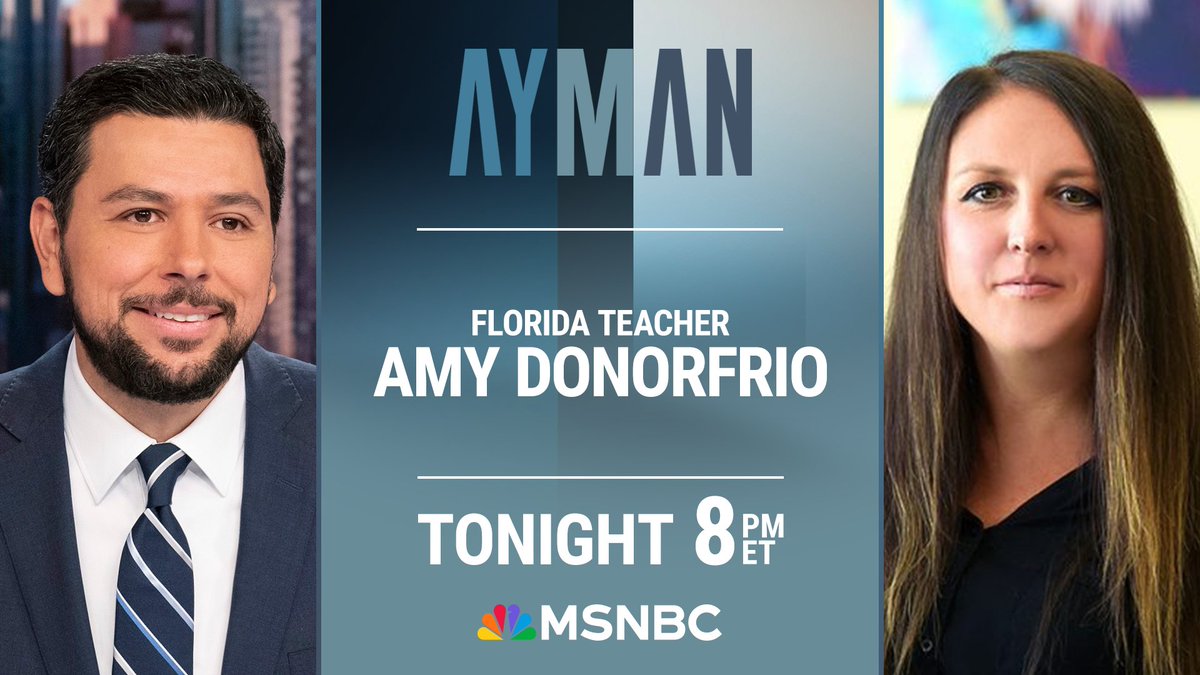 TONIGHT AT 7: The DeSantis government tried to bully a teacher who stood in solidarity with her Black students by trying to strip away her license. But she fought back and won. <a href="/AymanM/">Ayman</a> talks to <a href="/amyedonofrio/">Amy Donofrio</a> on how Florida Republicans made her a target.