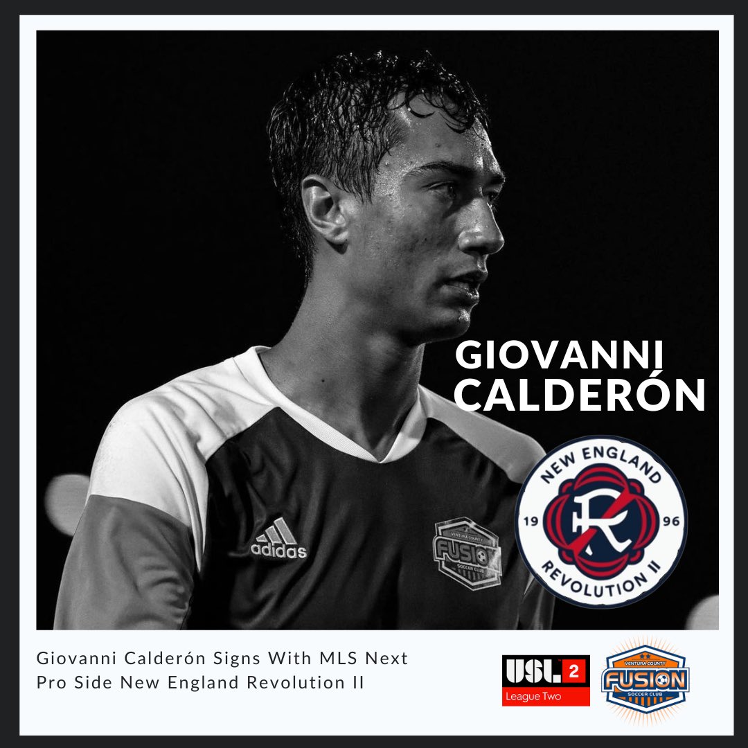 Ventura County Fusion (@vcfusion) on Twitter photo We would like to wish our very own <a href="/_GiovanniC_/">Giovanni Calderón🇵🇷🇨🇴🇺🇸</a> the best in the next chapter of his career as he signs a professional contract with @mlsnextpro <a href="/NERevolution2/">New England Revolution II</a> We would like to wish our very own <a href="/_GiovanniC_/">Giovanni Calderón🇵🇷🇨🇴🇺🇸</a> the best in the next chapter of his career as he signs a professional contract with @mlsnextpro <a href="/NERevolution2/">New England Revolution II</a>
