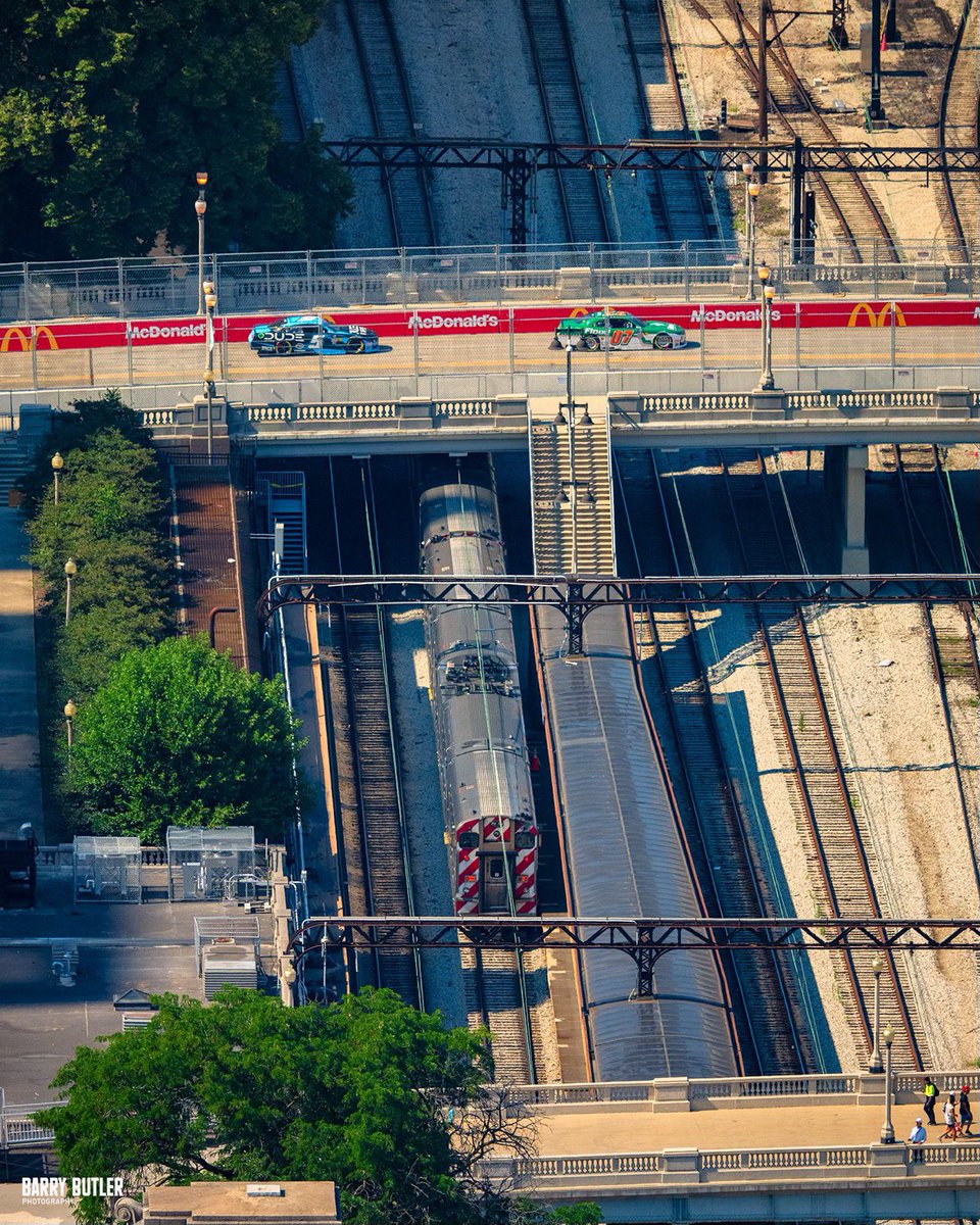 Metra, Motorcars and McDonalds...today at the NASCAR Chicago Street Race.  #news #nascar #chicago <a href="/NASCARChicago/">NASCAR Chicago Street Race</a> <a href="/McDonalds/">McDonald's</a>