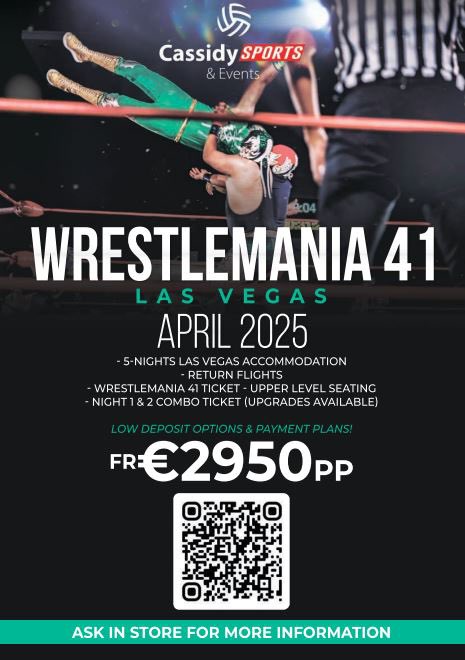 Cassidy Travel (@cassidytravel) on Twitter photo ๐คผโโ๏ธ๐จ WRESTLEMANIA 41 ๐จ๐คผโโ๏ธ
โ
5-Nights Hotel!
โ
Return Flights!
โ
Wrestlemania Night 1&2 Combo Tix!
โ
Add. Perks & Upgrades Available!
โ
Deposit & Payment Plans!
๐ป cassidytravel.ie/sports-and-eveโฆ
๐ง sports@cassidytravel.ie
#mitb #WrestleMania #WWE #WWEMITB ๐คผโโ๏ธ๐จ WRESTLEMANIA 41 ๐จ๐คผโโ๏ธ
โ
5-Nights Hotel!
โ
Return Flights!
โ
Wrestlemania Night 1&2 Combo Tix!
โ
Add. Perks & Upgrades Available!
โ
Deposit & Payment Plans!
๐ป cassidytravel.ie/sports-and-eveโฆ
๐ง sports@cassidytravel.ie
#mitb #WrestleMania #WWE #WWEMITB