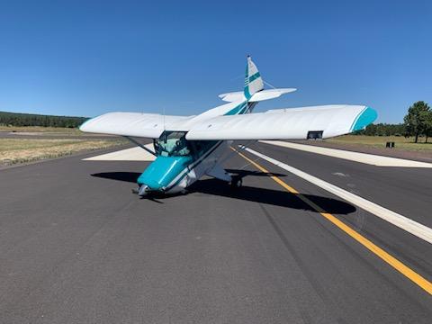 This afternoon, Sunriver Fire and Police responded to a 1957 Piper, prop airplane that had its front landing gear collapse upon landing at Sunriver Airport.  Damage to the plane and minor damage to the runway, but fortunately, there were no injuries!