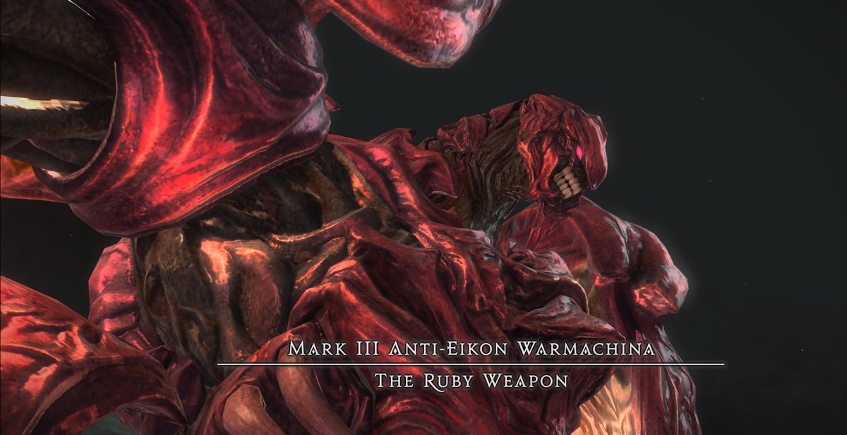 FF7_Trivia's tweet photo. Ruby Weapon of Final Fantasy VII appears as a trial boss in Final Fantasy XIV. https://t.co/O5mUBVmdFn