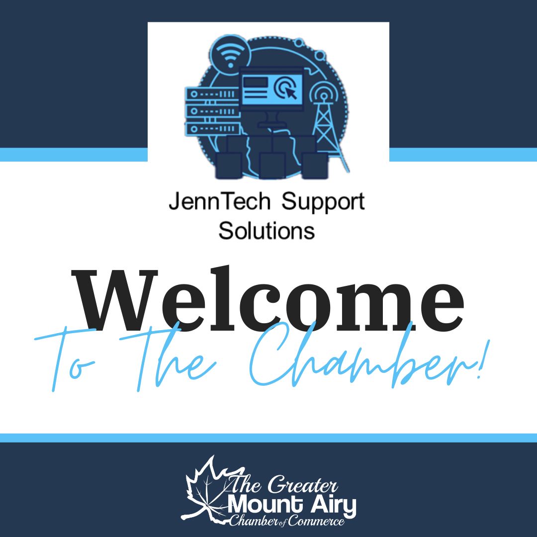 🌟 A warm welcome to one of our newest Chamber members, JennTech Support Solutions! Here's to a connected and successful journey together! 💻🤝