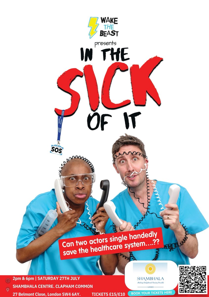 Wake The Beast (@wakethe_beast) on Twitter photo โIn The Sick Of Itโ LONDON fundraising PREVIEW b4 Edinburgh. Come & support for <a href="/edfringe/">Edinburgh Festival Fringe</a> Sat 27th July (2pm &6pm). 4year project started <a href="/WhitHealth/">Whittington Health NHS Trust</a> highlighting & elevating #NHS #Socialcare staff voices. Laughter, tears & truth #sickofit @NadineJeal <a href="/LassmanVarda/">Varda Lassman</a> @See_ME_First โIn The Sick Of Itโ LONDON fundraising PREVIEW b4 Edinburgh. Come & support for <a href="/edfringe/">Edinburgh Festival Fringe</a> Sat 27th July (2pm &6pm). 4year project started <a href="/WhitHealth/">Whittington Health NHS Trust</a> highlighting & elevating #NHS #Socialcare staff voices. Laughter, tears & truth #sickofit @NadineJeal <a href="/LassmanVarda/">Varda Lassman</a> @See_ME_First