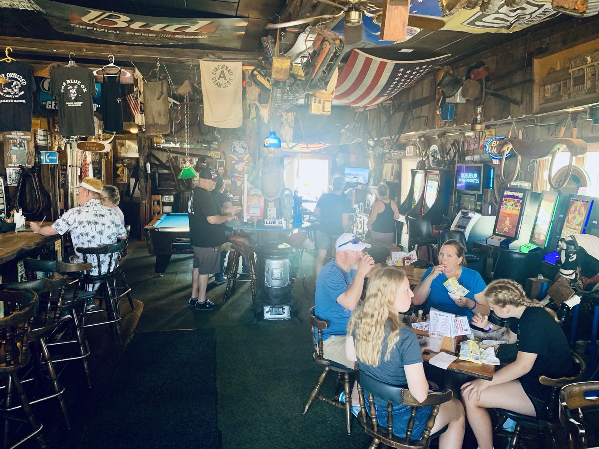 needhamchicago's tweet photo. Day drinking this afternoon in undisclosed dive bar location in Wisconsin @chicagobars #BlueOx #BaileysHarbor #DoorCounty https://t.co/GnDD0ym7JL