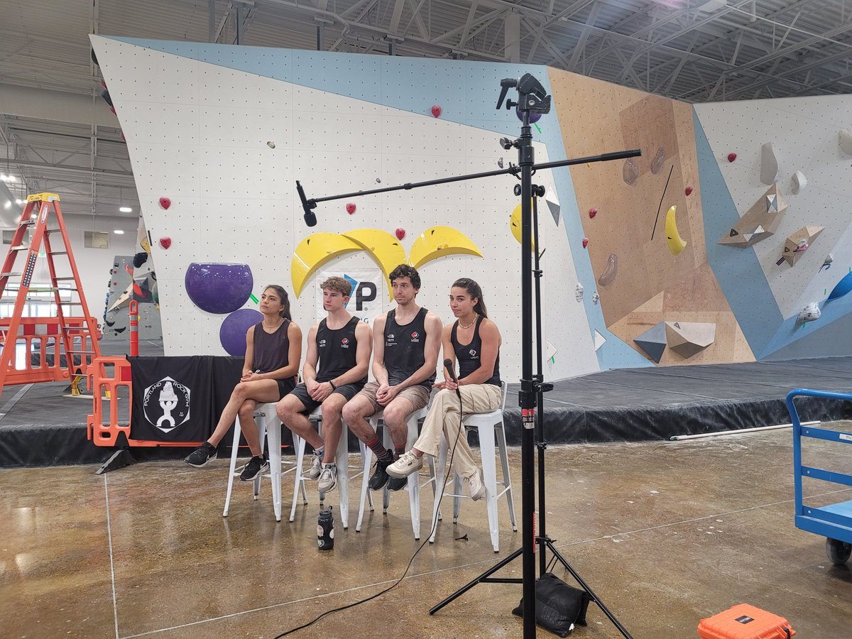 ajw_sports's tweet image. Chatted with some Olympians this afternoon at the Portland Rock Gym in Beaverton. A group of 4 are in town to train ahead of the Paris games
