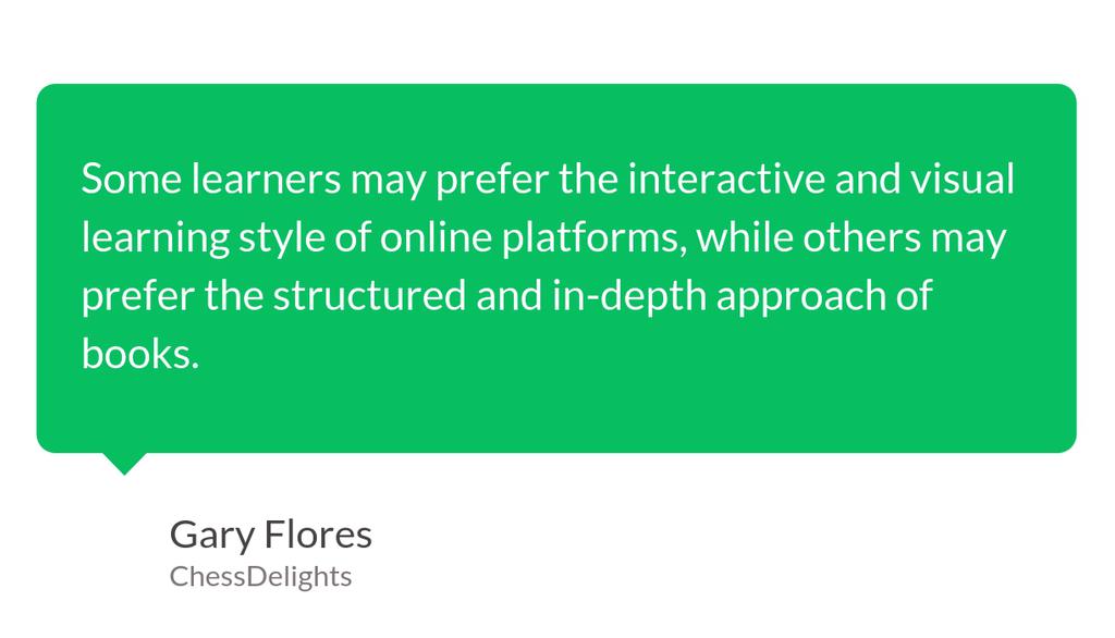 ChessDelights's tweet image. Is Online Chess Learning As Effective As Using Books?: lttr.ai/AUeSj

#PlayChessLive #Chessdelights #ChessOnlineGuides #PersonalPreferencePlays #ComplexChessTheories #chessdelights