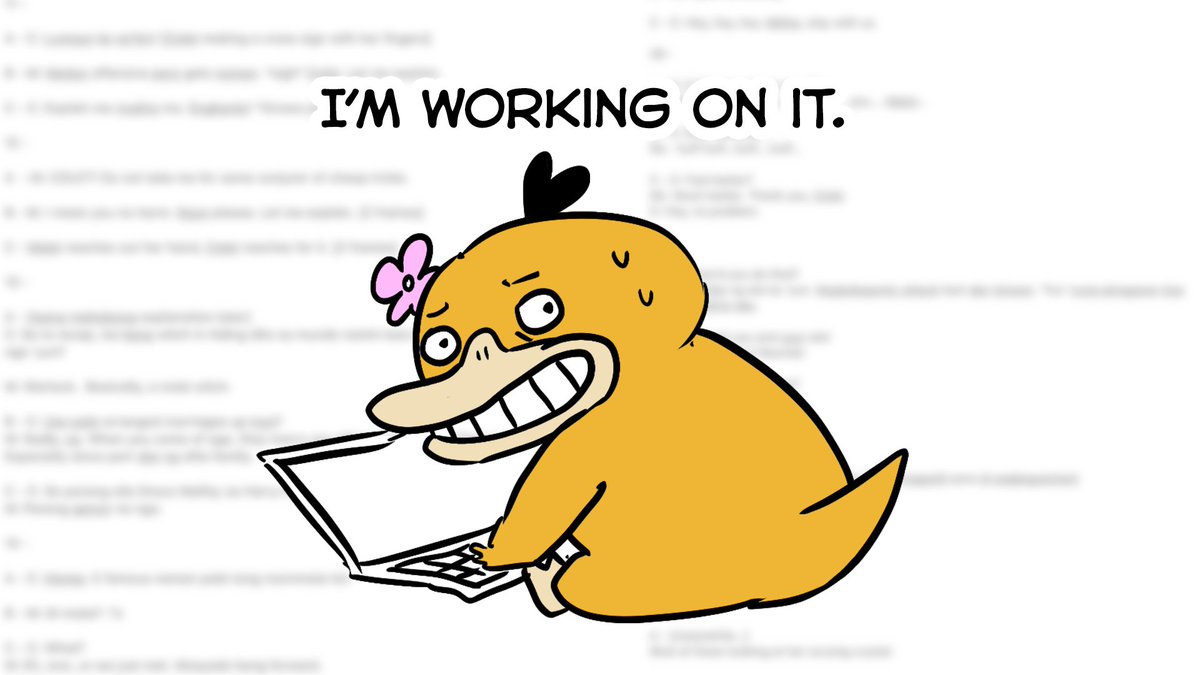 bini_psyduck's tweet photo. Hallo! Short update on chapter 2 - I'll upload soon hehe just been reaaally busy with personal life 😅
Rest assured: https://t.co/ggzGReITjJ
